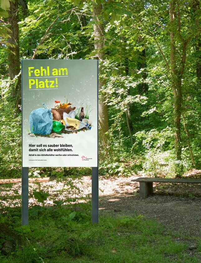 Gemeinde Muttenz Littering-Kampagne